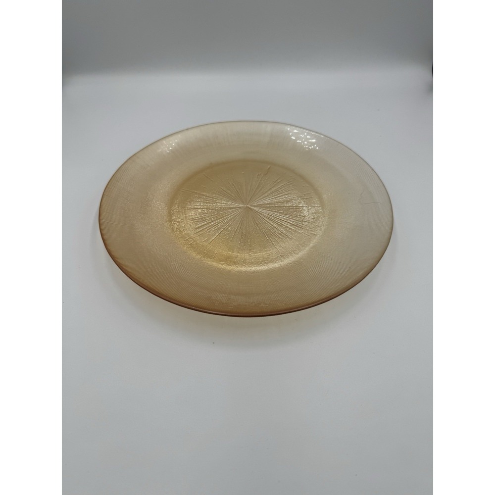 Art Deco Gold Tone Starburst 11" Plate